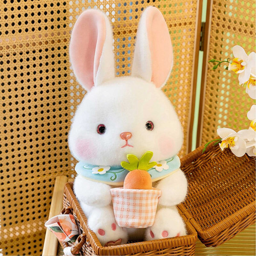 Easter Rabbit Plush Toy White Bunny 9 inches