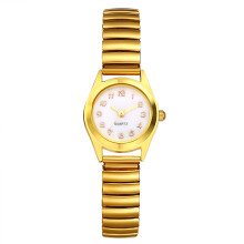 Stretch Strap Watch for Women Gold Silver Tone