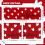 Valentine's Day Kitchen Curtains Set Farmhouse Red Love 2