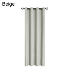 Blackout Door Curtain Thermal Beige 132x160cm