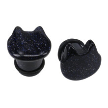 Cat Ear Plug Single Flare Tunnel Gauge Stretcher 0g 00g
