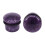 Violet Single Flared Ear Plug Tunnel Natural Stone Mushroom 1