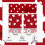 Valentine's Day Kitchen Curtains Set Farmhouse Red Love 5