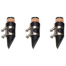 3X Black Plastic B Boquilla Y Boquilla para Clarinete Plano Instrumentos de Viento de Madera