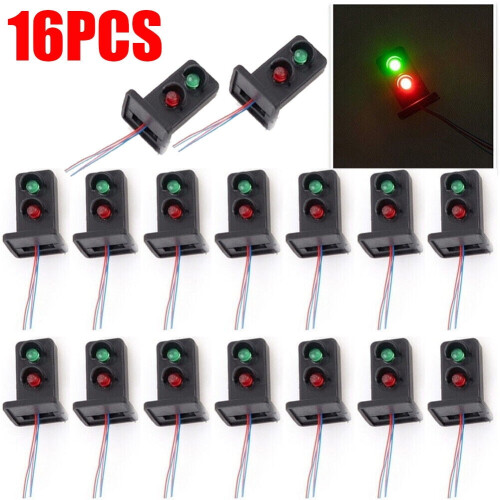 Model Train Signal Lamp 2-Light OO HO Scale 16PCS 1