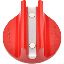 Aluminum Grooved Magnetic Jack Pad Slot Width 0.55 Inch Red