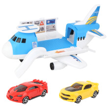 Utoimkio Kids Toy Aircraft Large Passenger Plane with 2 Cars