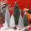 Mini Christmas Trees Decorations Green 6pcs 1