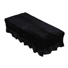 Gold Velvet Piano Bench Cover Dust-Proof Thickened