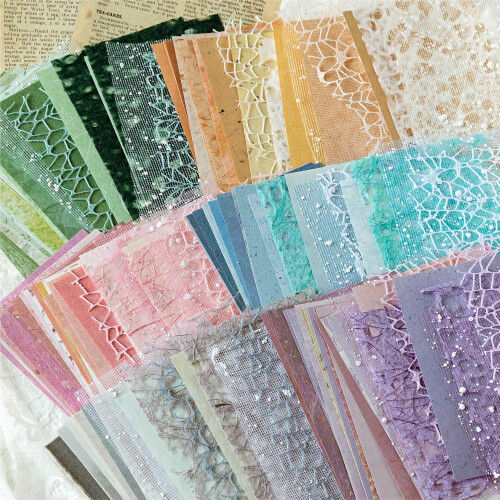 Vintage Textured Scrapbook Paper Set 156 Sheets 6-Pack