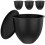 Silicone Stand Mixer Bowl Liners Black 3 Pcs 1