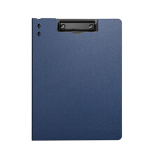 A4 Foldable Clipboard with Metal Clip and Cover Dark Blue