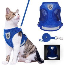 Cat Harness and Leash Set Adjustable Vest with Reflective