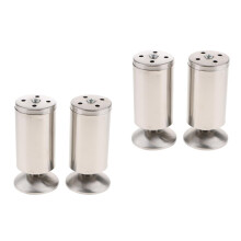 Stainless Steel Cabinet Legs Round 2 Inch 4 Pack with