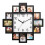 Clock Collage Picture Frame Black 12 Opening 1