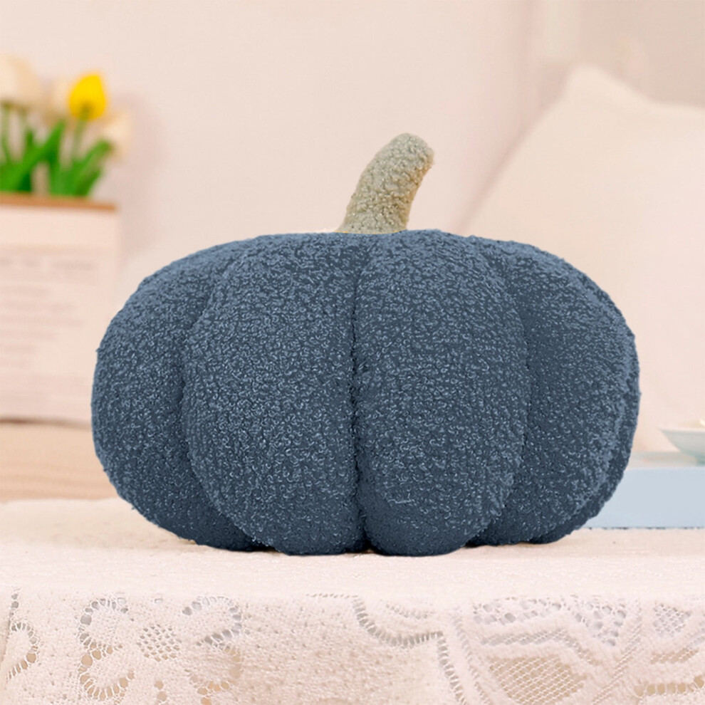 Halloween Pumpkin Throw Pillow Teddy Fleece 7.8x4.7 Inches