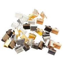 Ribbon End Clasps 6mm Plated Textured Crimp Buckles 750PCS