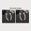 CZ Leaf Vine Ear Crawler for Women Rose Gold Copper Base 8