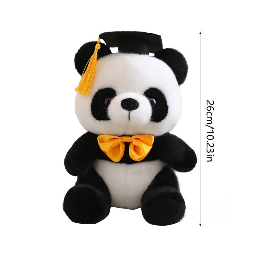Abschluss-Plüschtier Bow Panda Puppe (1 Stück) 2