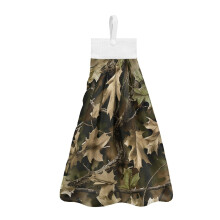 Camo Hunting Hand Towels with Hanging Loops 2-Pack