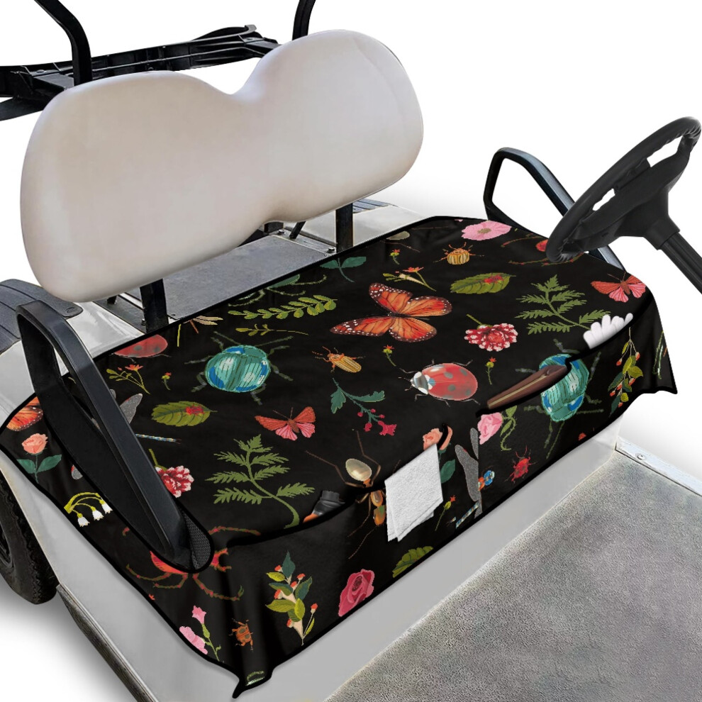 Butterfly Flower Golf Cart Seat Cover 2-Passenger 9422877151028
