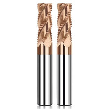 CNC roughing end mill carbide 4-flute HRC60 3–14 mm