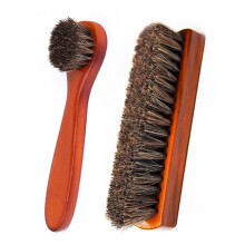 Horsehair Shoe Brush Kit Leather Cleaning 2 Pcs