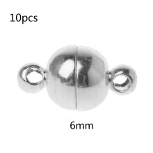Stainless Steel Ball Magnetic Clasp Converter 10 pcs