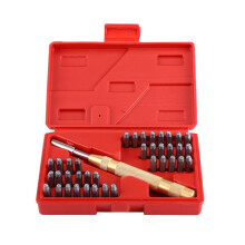 WALFRONT Metal Letter Number Punch Set 38pc