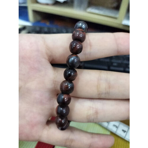Blue Gold Beaded Stretch Bracelet 2