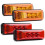 AUTOXBERT LED Side Marker Light Amber Red 3LED Waterproof 1