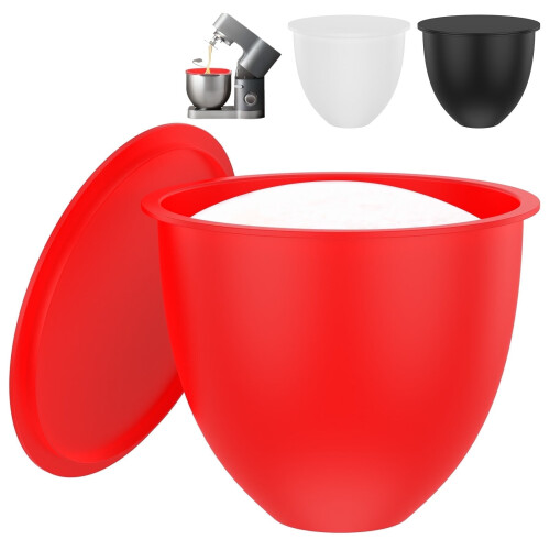 Silicone Stand Mixer Bowl Liners 3 Pcs Red Black White