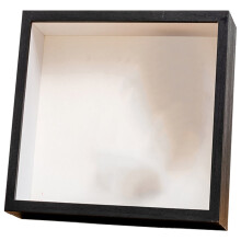 Dried Flower Display Frame Natural Wood Square Glass