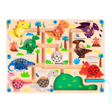 Magnetic Dinosaur Maze Toy for Kids 3+ with Color and