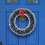 Artificial Christmas Wreath White Plastic 9.8 Inch 1