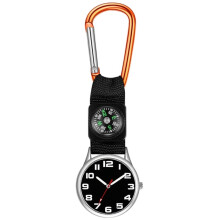 Mini Backpack Carabiner Watch with Compass and Clip