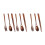 3X Wooden Flatware Set, Wooden Portable Set Spoon Fork Chopsticks Tableware Dinnerware with Khaki Twining Thread 1