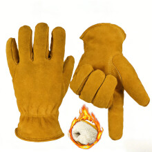 Insulated Leather Work Gloves Thermal Lining