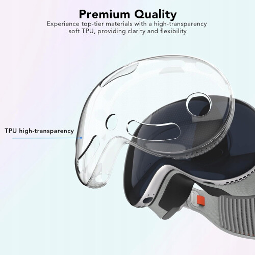 TPU Protective Case for Apple Vision Pro Transparent Fit 1