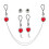 Rhinestone Nipple Chain Non-Piercing Bra Chain 1 Piece 1