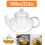 Clear Glass Teapot with Infuser 1000 ml 1