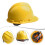 ABS Safety Helmet Yellow Low-Profile Construction Helmet 4
