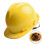 ABS Safety Helmet Yellow Low-Profile Construction Helmet 7