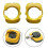 Yellow Walkable Cleat Covers for Speedplay ZERO and Ultra 1