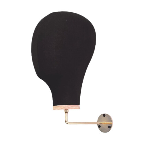 Manikin Head Canvas Mannequin Head Black Wall Mounted