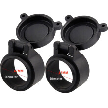 Flip Up Scope Covers for Rifle Objective Lens 2 pcs