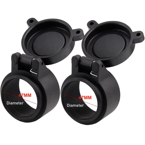 Flip Up Scope Covers for Rifle Objective Lens 2 pcs