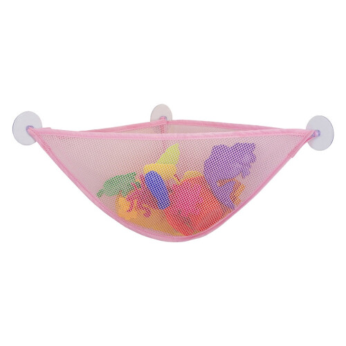 Bath Toy Organizer Mesh Net Basket with 3 Suction Cups