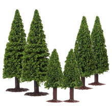 Pine Tree Model Toy Set Green Cypress Trees for Sand Table