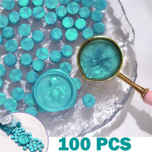 Aurora Borealis Octagonal Wax Seals 100 pcs
